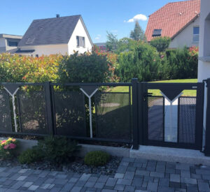 portillon aluminium autoportant gris anthracite horbourg wihr haut rhin Alsace PEA fermetures 300x275 Actualités et Conseils